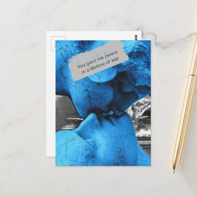 Peace in a Lifetime of War Collage Postcard (Front/Back In Situ)