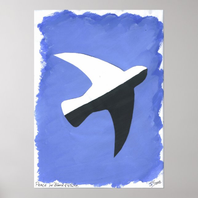 Peace In Black and White Poster (Front)
