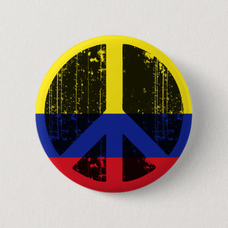Peace In Colombia 6 Cm Round Badge