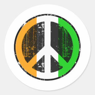 Peace In Cote Divoire Classic Round Sticker