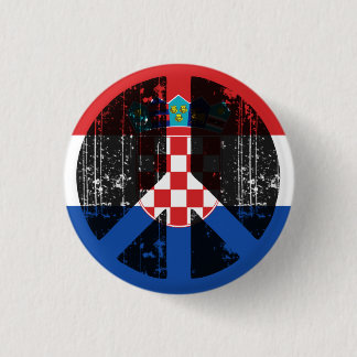 Peace In Croatia 3 Cm Round Badge