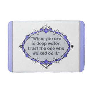 Peace in deep waters bath mat