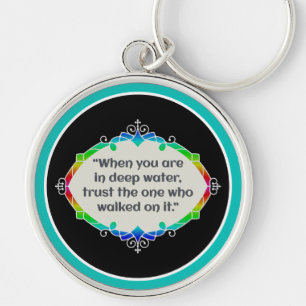 Peace in deep waters key ring