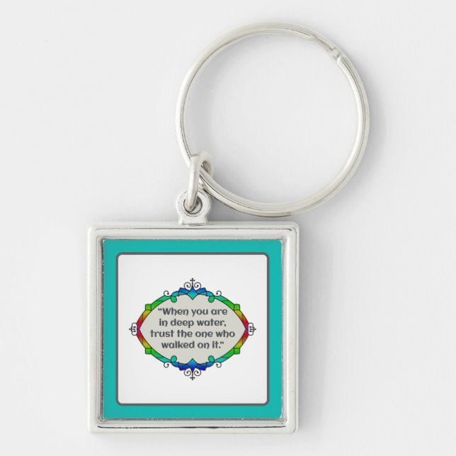 Peace in deep waters key ring (Front)