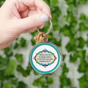 Peace in deep waters key ring