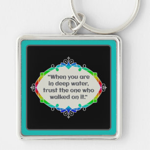 Peace in deep waters key ring