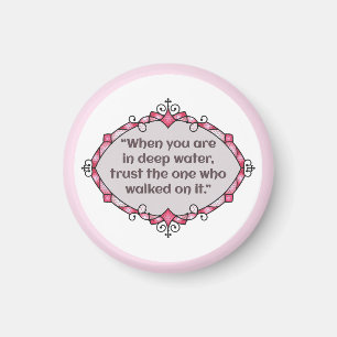 Peace in deep waters magnet