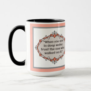 Peace in deep waters mug