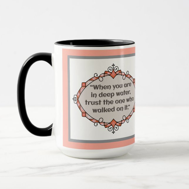 Peace in deep waters mug (Left)