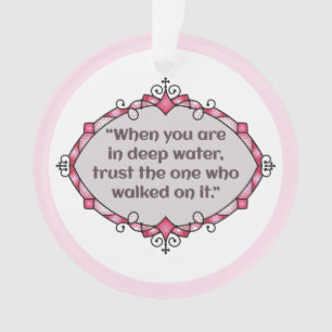 Peace in deep waters ornament