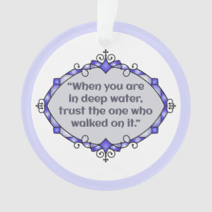 Peace in deep waters ornament
