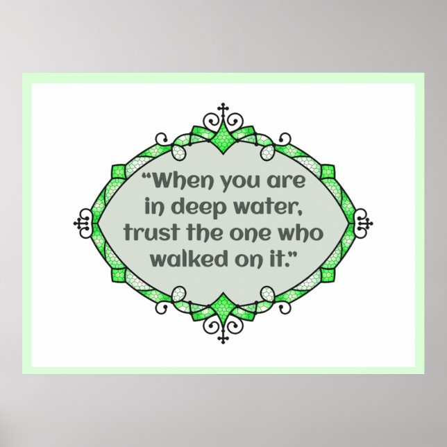 Peace in deep waters poster (Front)