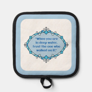 Peace in deep waters pot holder