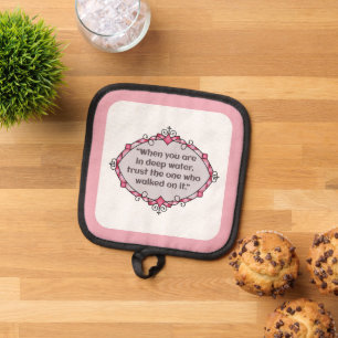 Peace in deep waters pot holder
