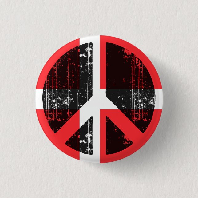 Peace In Denmark 3 Cm Round Badge (Front)