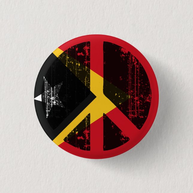 Peace In East Timor 3 Cm Round Badge (Front)
