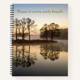 Peace In Every Early Breath Zen  Notebook