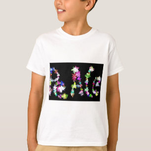 "PEACE" in Flowers Art Print T-Shirt