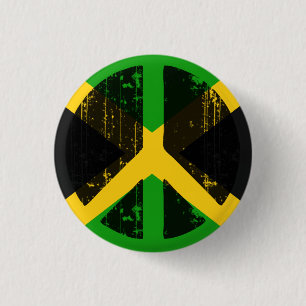 Peace In Jamaica 3 Cm Round Badge