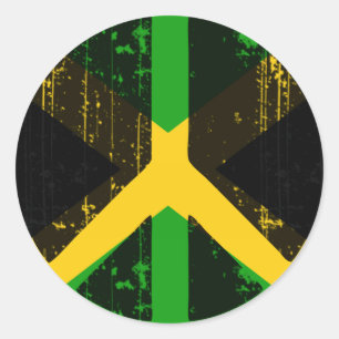 Peace In Jamaica Classic Round Sticker