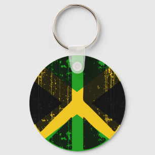 Peace In Jamaica Key Ring