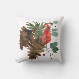 Peace in Nature Holiday Throw Pillow