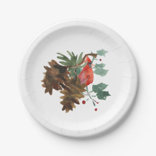 Peace in Nature Red Cardinal Paper Plate