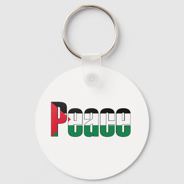 Peace in Palestine Key Ring (Front)