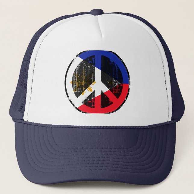 Peace In Philippines Trucker Hat (Front)