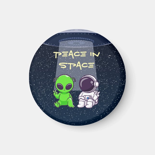 Peace in Phone on a magnet (Front)