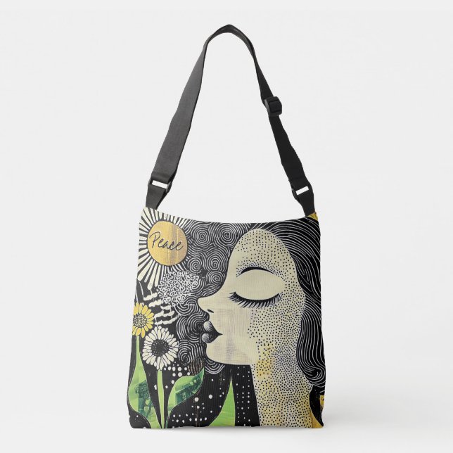 Peace in Serenity Abstract Tote (Front)