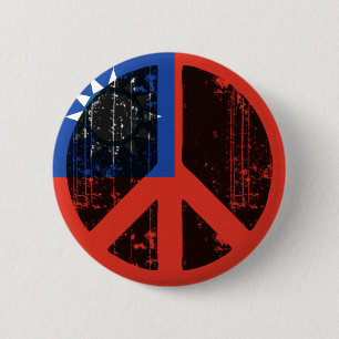 Peace In Taiwan 6 Cm Round Badge