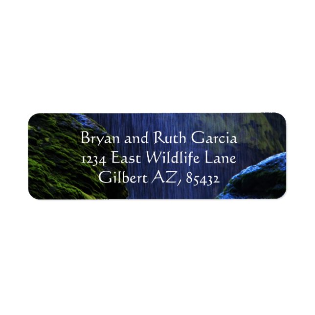 peace in the falls return address label (Front)