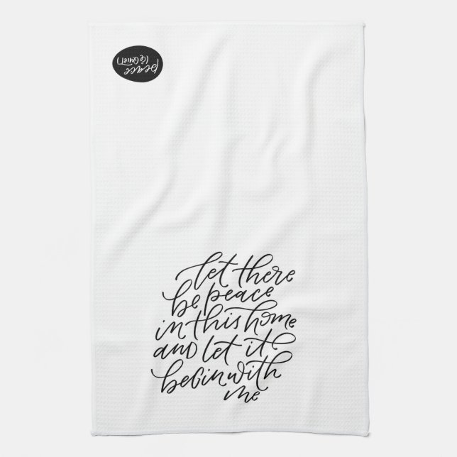Peace in this Home Tea Towel (Vertical)