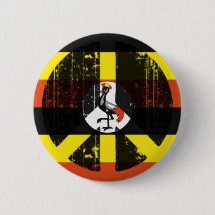 Peace In Uganda 6 Cm Round Badge