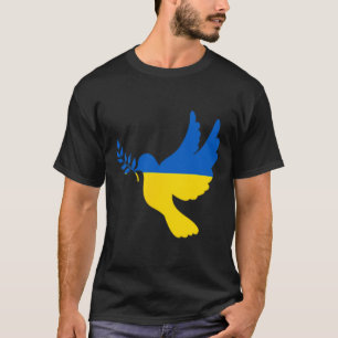 Peace In Ukraine Dove. Stand With Ukraine. Freedom T-Shirt