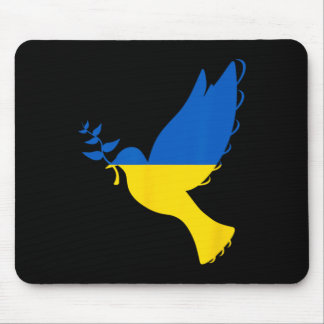 Peace In Ukraine Dove. Stand With Ukraine. Support Mouse Pad