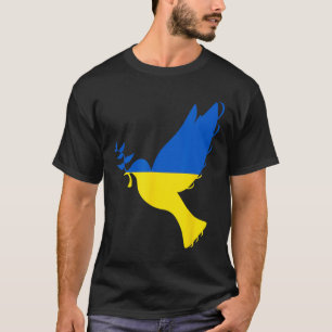 Peace In Ukraine Dove. Stand With Ukraine. Support T-Shirt