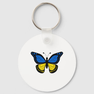 Peace In Ukraine For Women Ukrainian Flag Key Ring