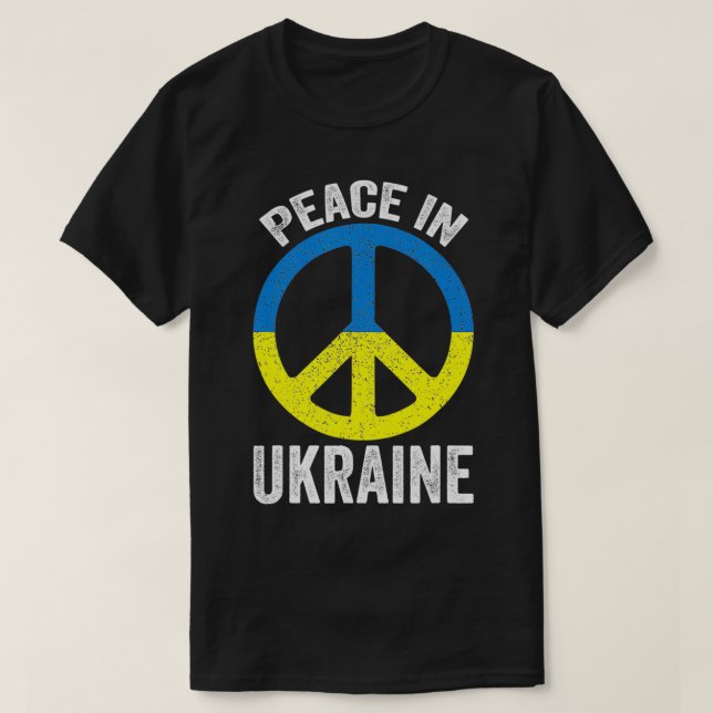 Peace in Ukraine T-Shirt (Design Front)