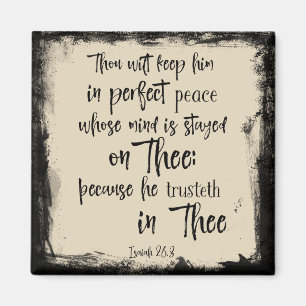 Peace in Waiting Isaiah Bible Verse Magnet