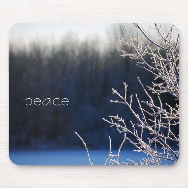 Peace in Winter Mouse Pad (Front)