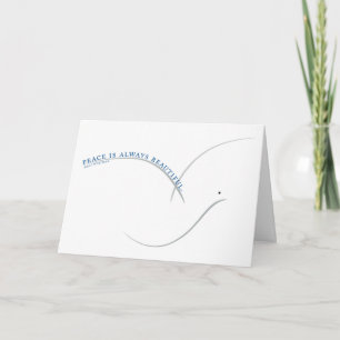 Peace is Always Beautiful Christmas Dove Card
