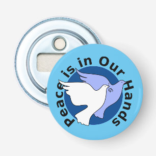 PEACE IS IN OUR HANDS BOTTLE OPENER