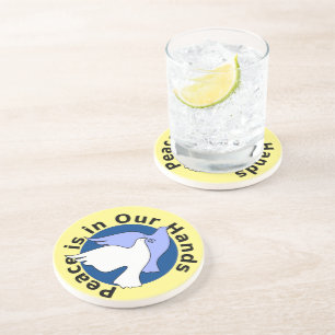 PEACE IS IN OUR HANDS COASTER