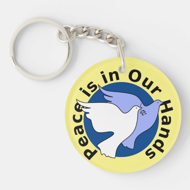 PEACE IS IN OUR HANDS  KEY RING (Front)