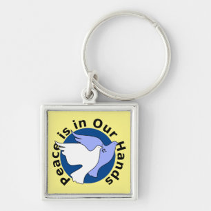 PEACE IS IN OUR HANDS KEY RING