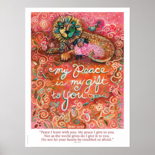 Peace Is My Gift poster with John 14:27 verse
