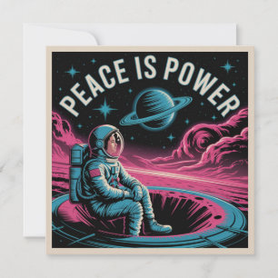 Peace Is Power Card