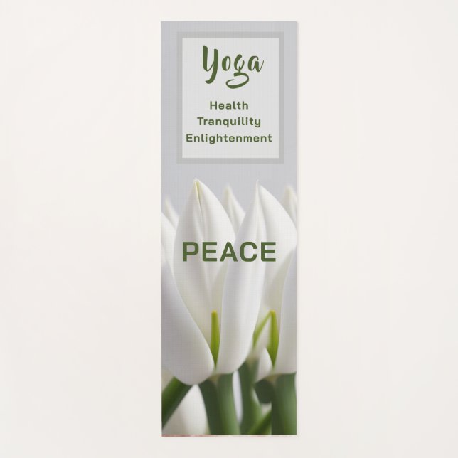 Peace Jasmine  - Yoga Mat (Front)